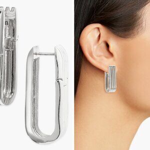 RAHNI RIBBED U-LINK EARRING (Jenny Bird)